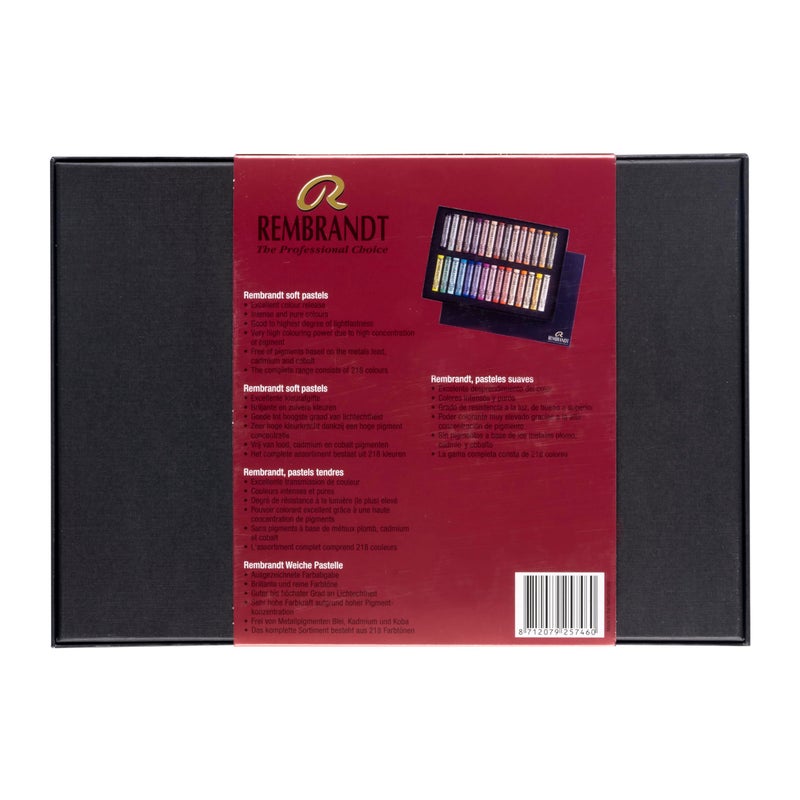 Talens Rembrandt Royal Talens Soft Pastels General Wood Box Set, 30 Stick - Image 2